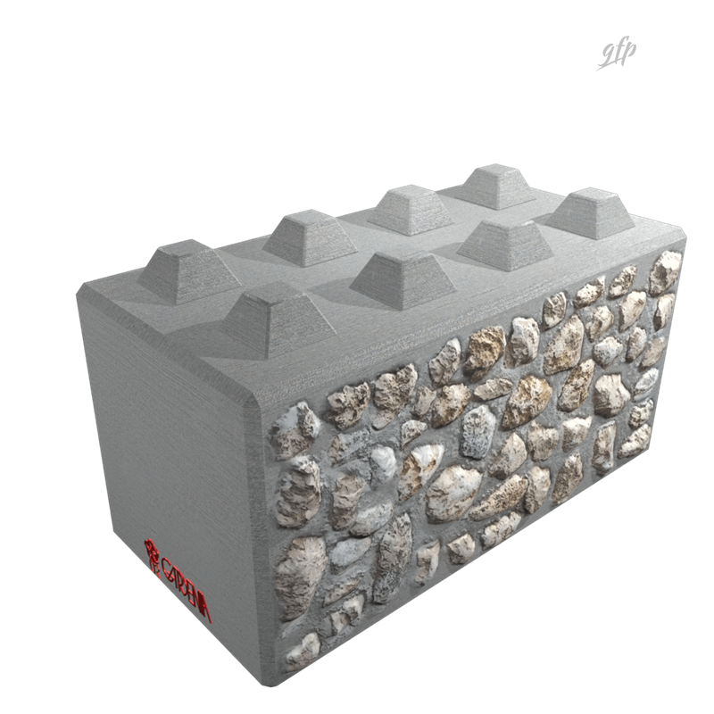 Rendering casseforme e blocchi Block Art