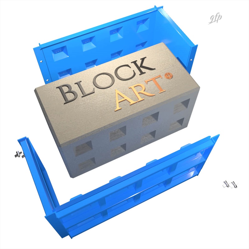 Rendering casseforme e blocchi Block Art